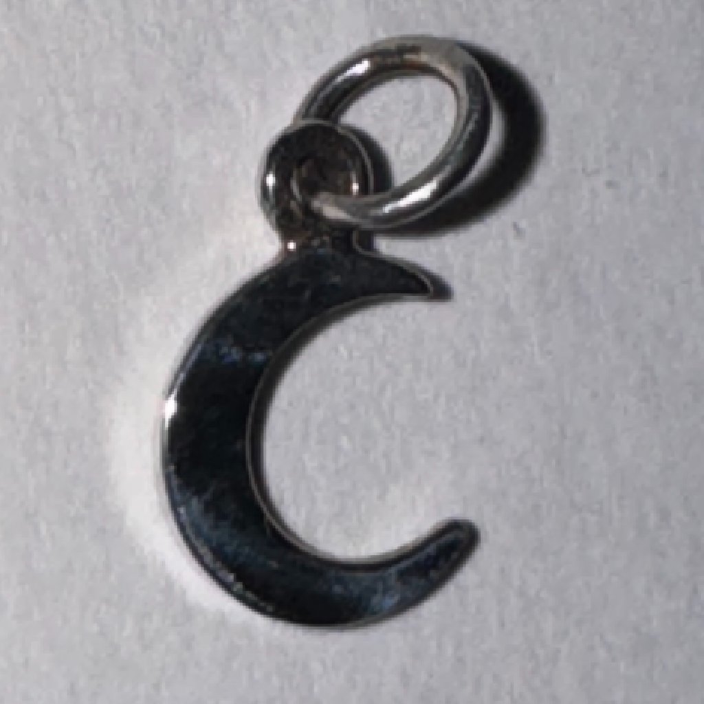 Tiny Crescent Moon Pendant 28$